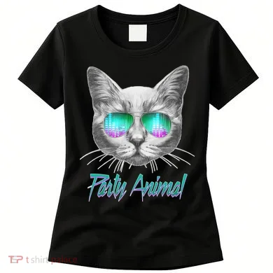 Cool Party Animal Cat Women's T-Shirt