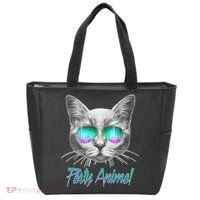 Cool Party Animal Cat Tote Bag thumb 0