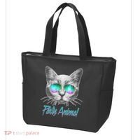 Cool Party Animal Cat Tote Bag thumb 3