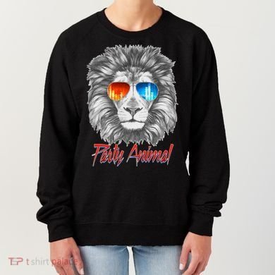 Cool Party Animal Lion Women's Sweatshirt