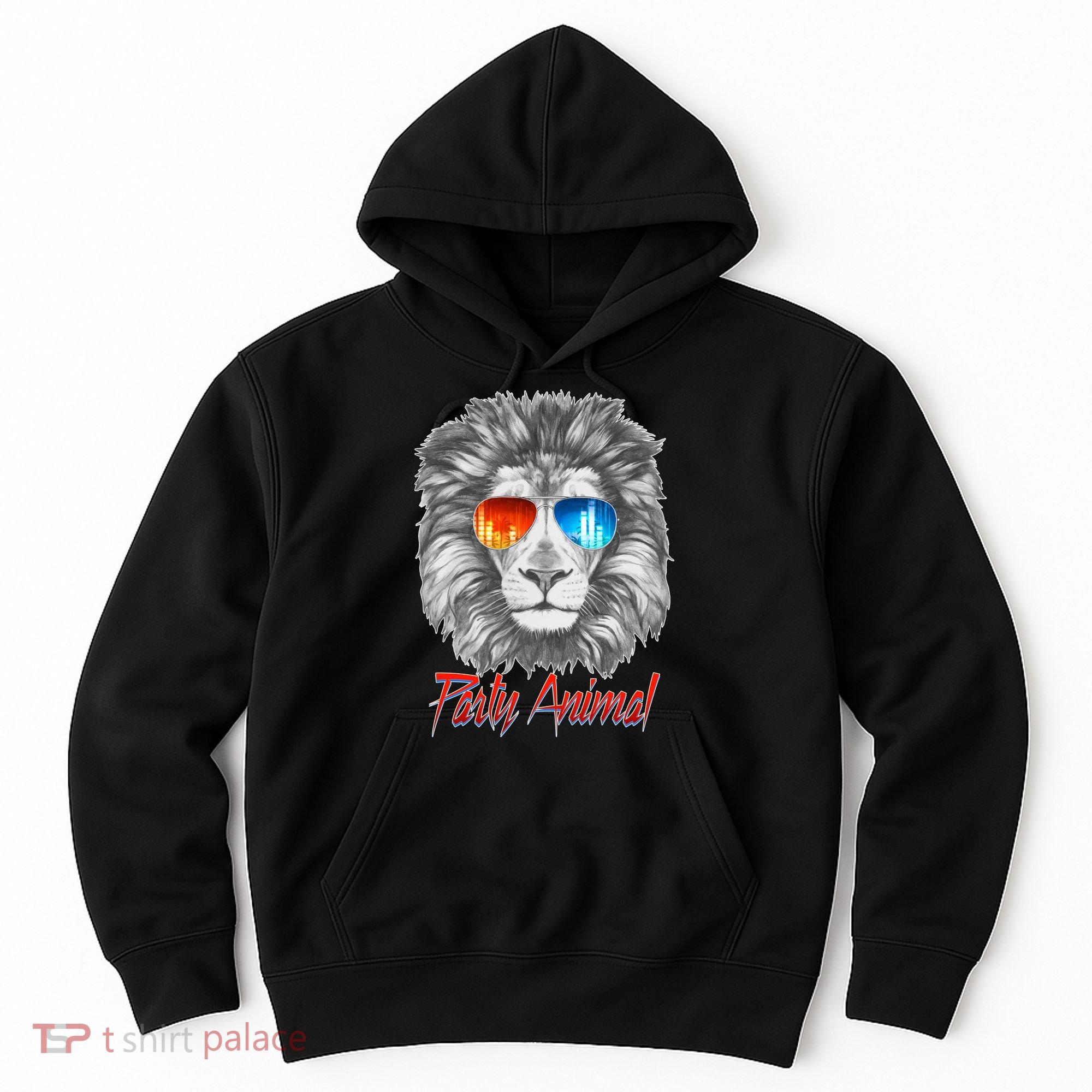 Cool Party Animal Lion Hoodie