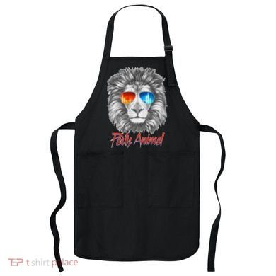 Cool Party Animal Lion Apron