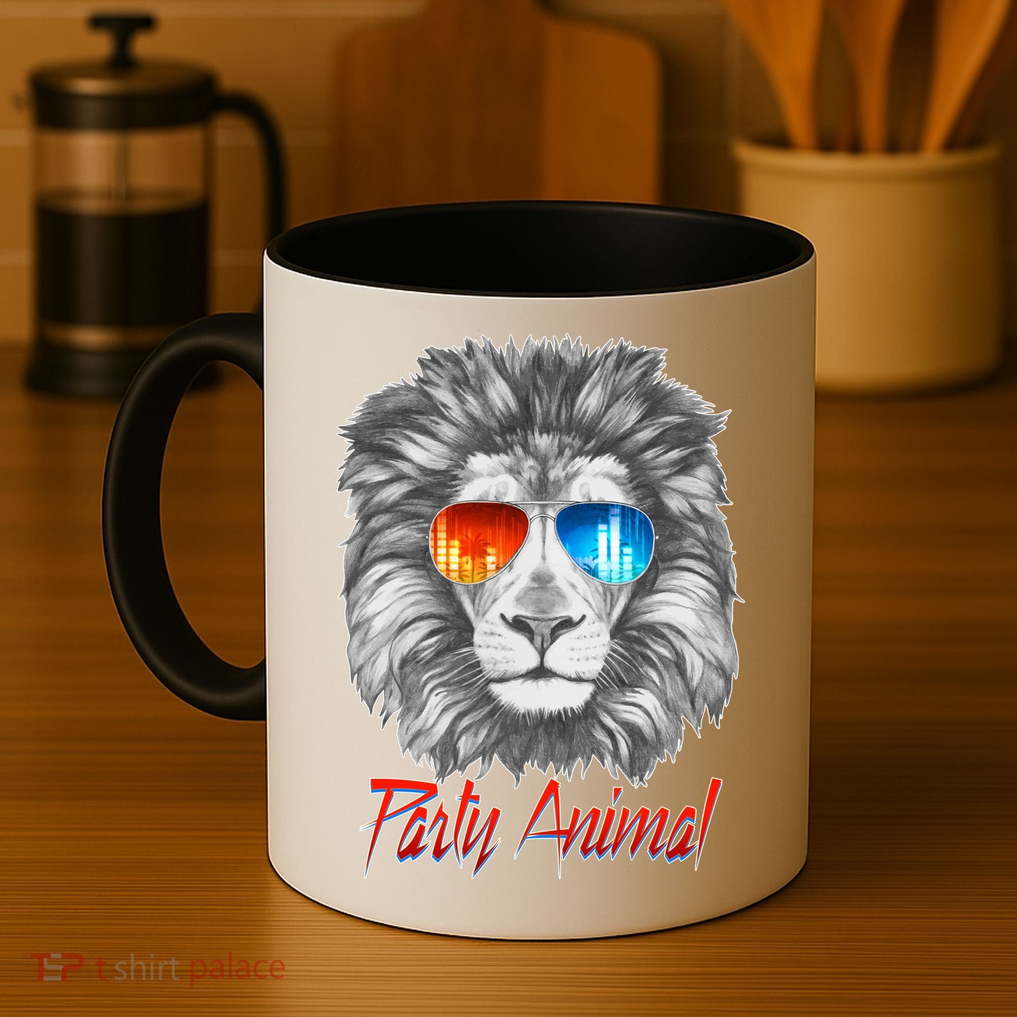 Cool Party Animal Lion Coffee Mug