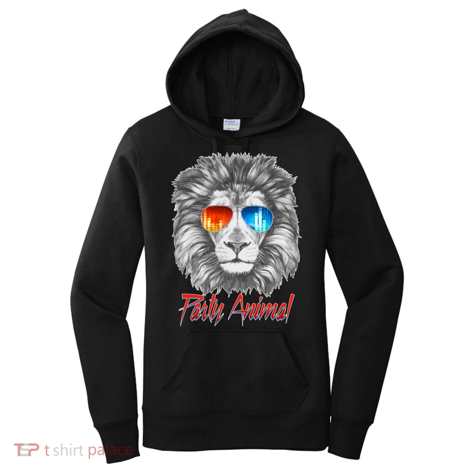 Cool Party Animal Lion Women's Hoodie