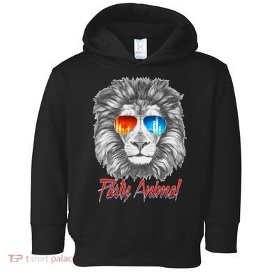 Cool Party Animal Lion Toddler Hoodie