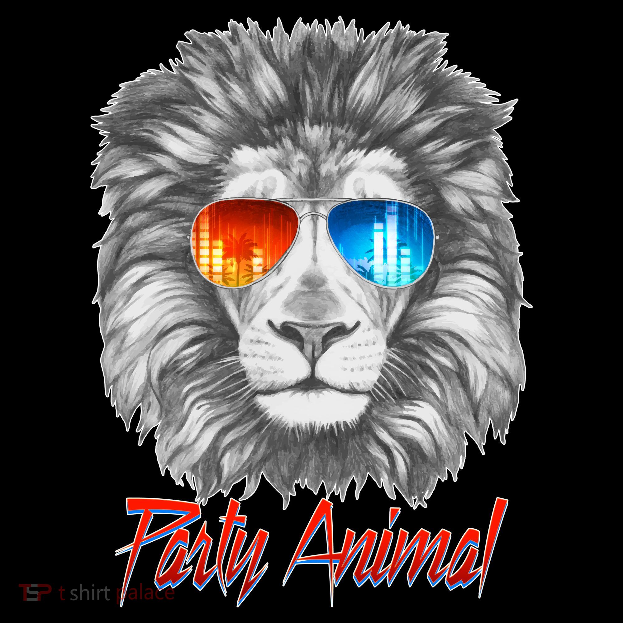 Cool Party Animal Lion Toddler Hoodie