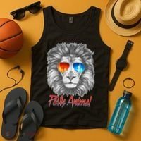 Cool Party Animal Lion Tank Top thumb 4