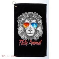 Cool Party Animal Lion Golf Towel thumb 0