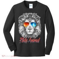 Cool Party Animal Lion Kids Long Sleeve Shirt thumb 0