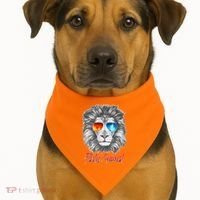 Cool Party Animal Lion USA-Made Doggie Bandana thumb 1