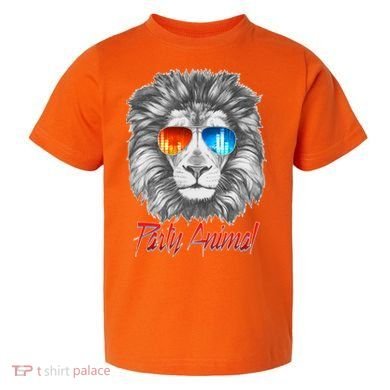 Cool Party Animal Lion Toddler T-Shirt