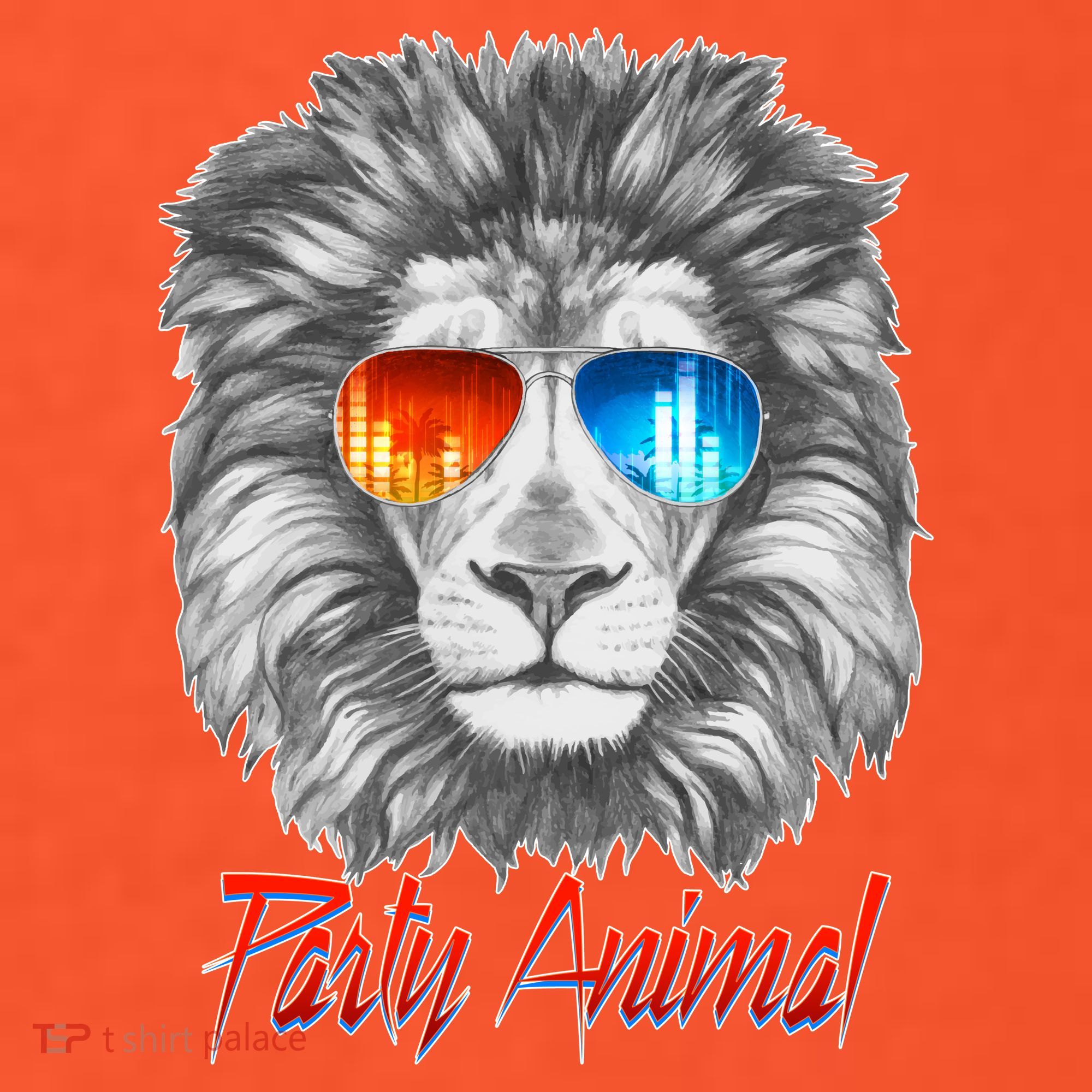 Cool Party Animal Lion Toddler T-Shirt