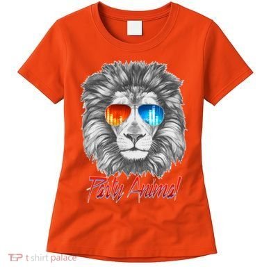 Cool Party Animal Lion Women's T-Shirt