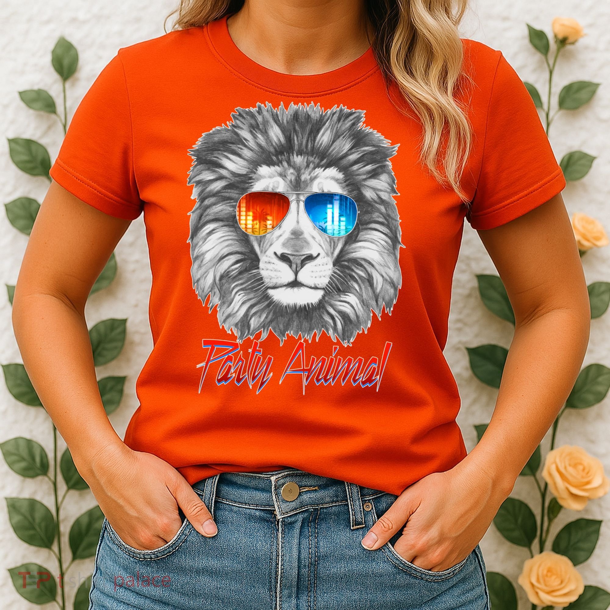 Cool Party Animal Lion Women's T-Shirt