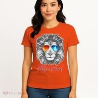 Cool Party Animal Lion Women's T-Shirt thumb 4