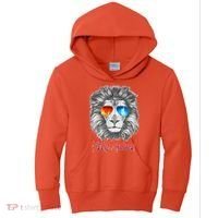 Cool Party Animal Lion Kids Hoodie thumb 0