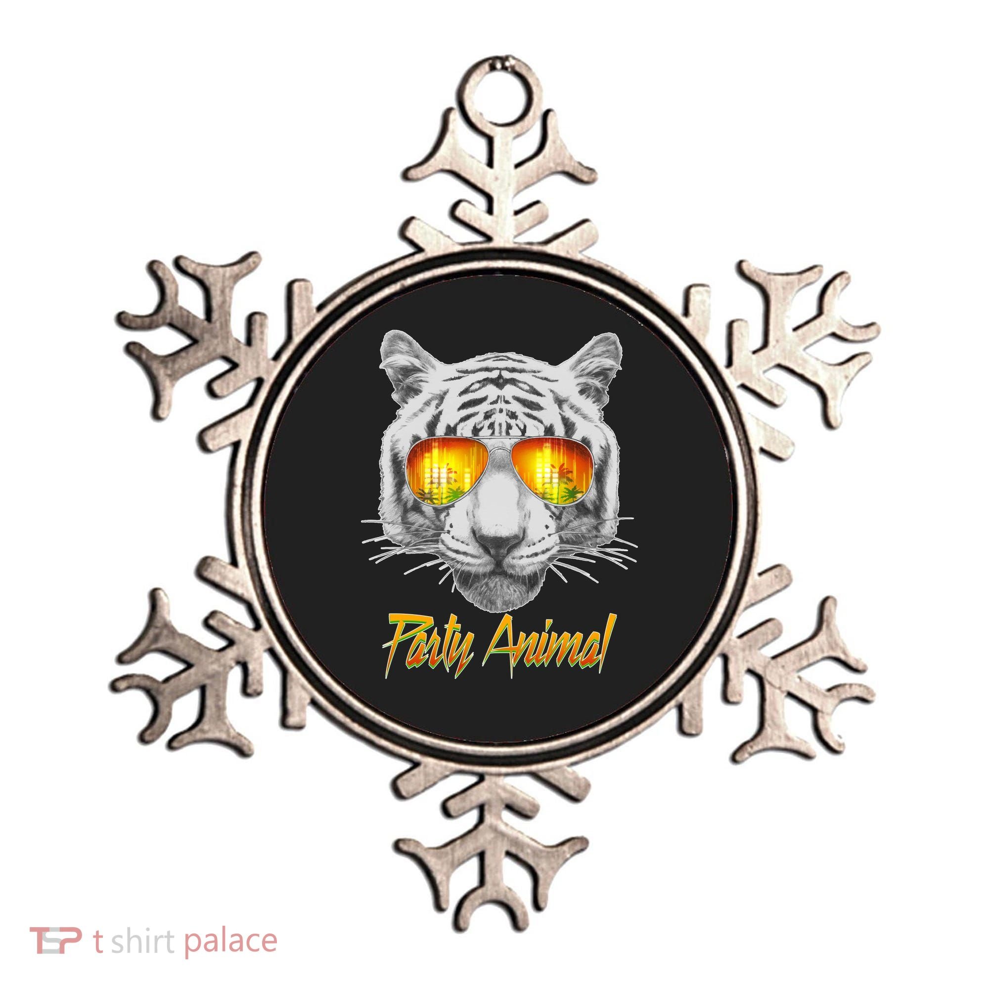 Cool Party Animal Tiger Ornament