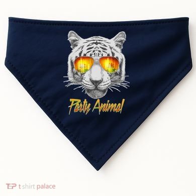 Cool Party Animal Tiger USA-Made Doggie Bandana