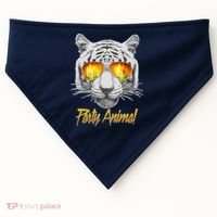 Cool Party Animal Tiger USA-Made Doggie Bandana thumb 0