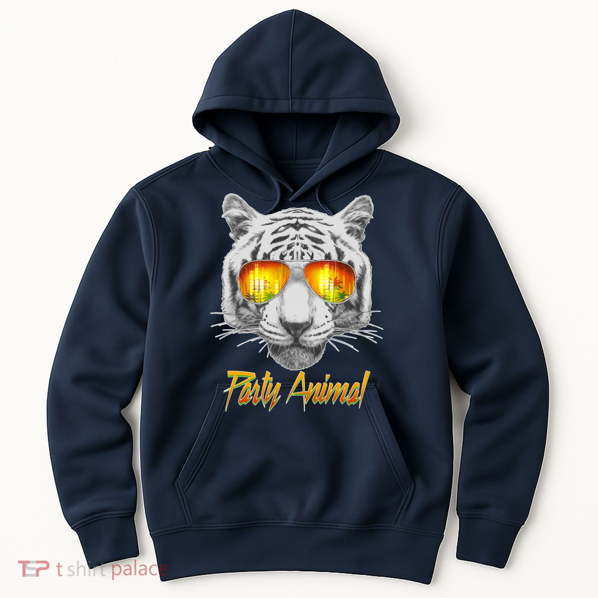 Cool Party Animal Tiger Hoodie