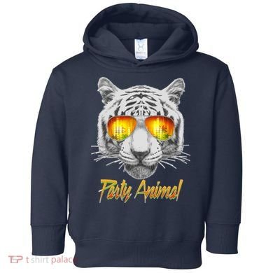 Cool Party Animal Tiger Toddler Hoodie