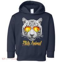Cool Party Animal Tiger Toddler Hoodie thumb 0