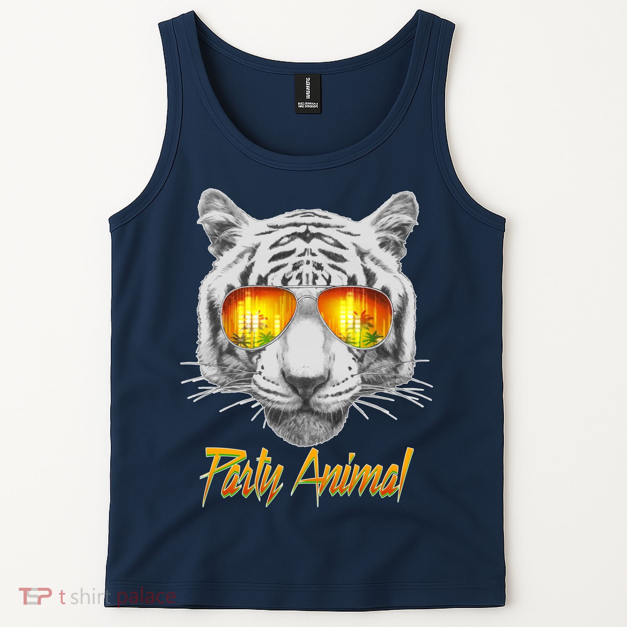 Cool Party Animal Tiger Tank Top