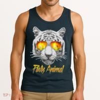 Cool Party Animal Tiger Tank Top thumb 3