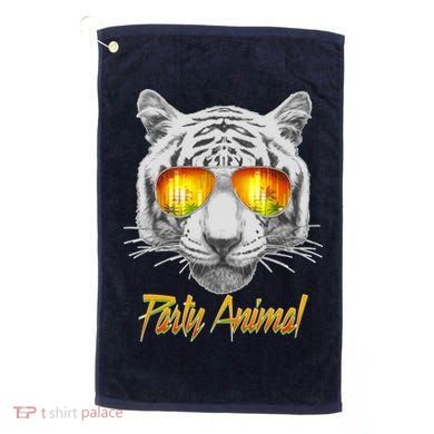 Cool Party Animal Tiger Golf Towel