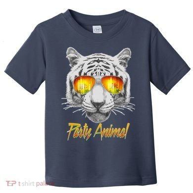 Cool Party Animal Tiger Toddler T-Shirt