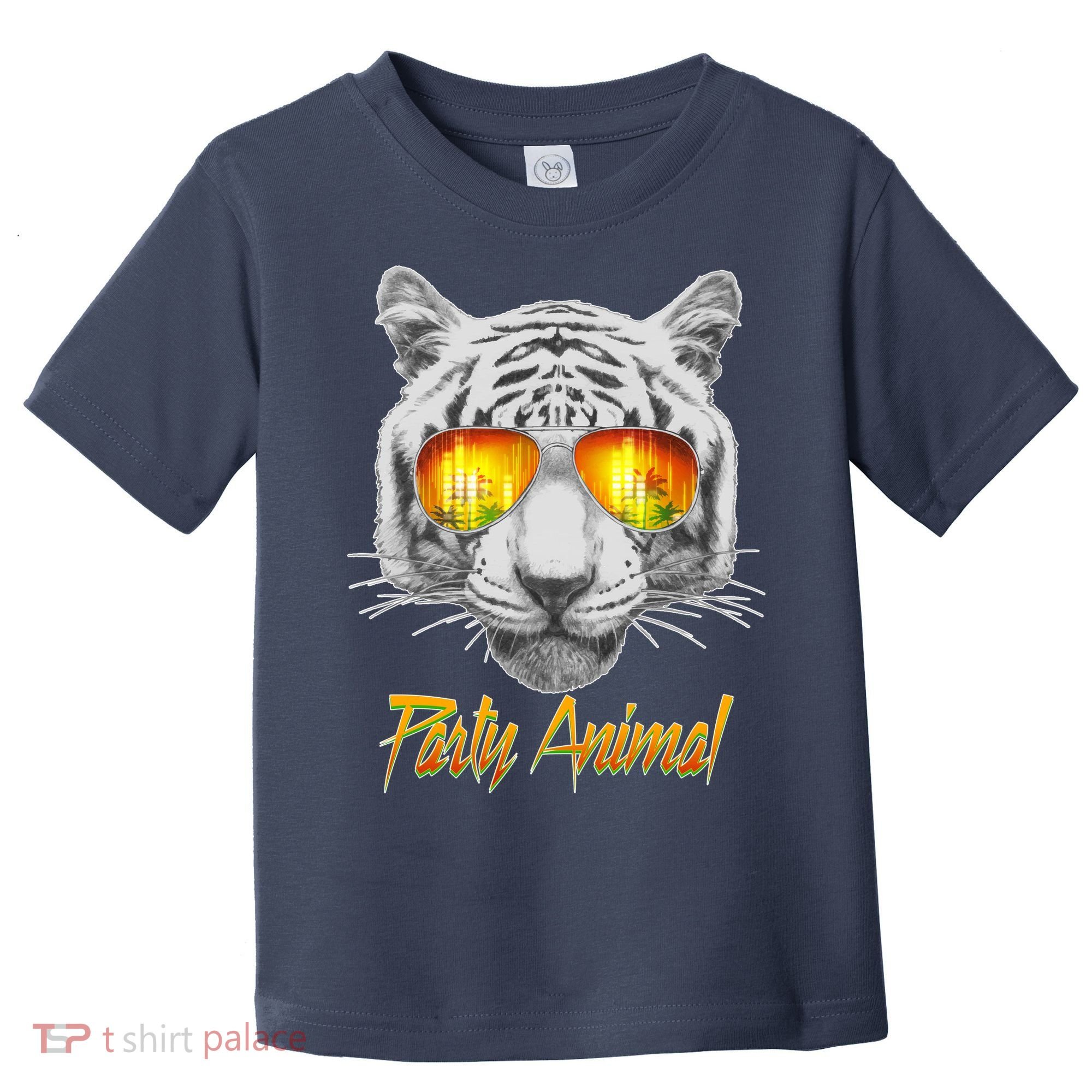Cool Party Animal Tiger Toddler T-Shirt