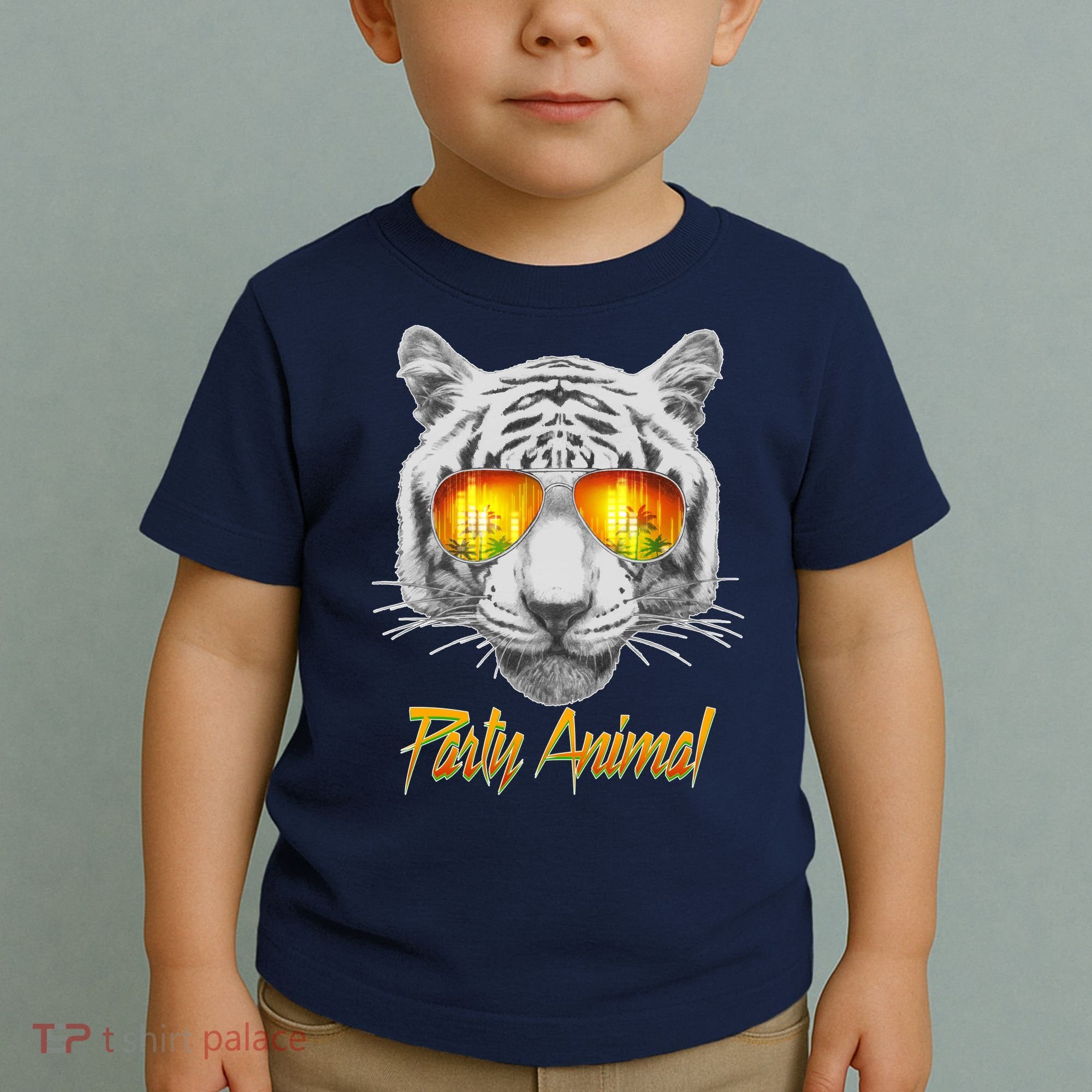 Cool Party Animal Tiger Toddler T-Shirt