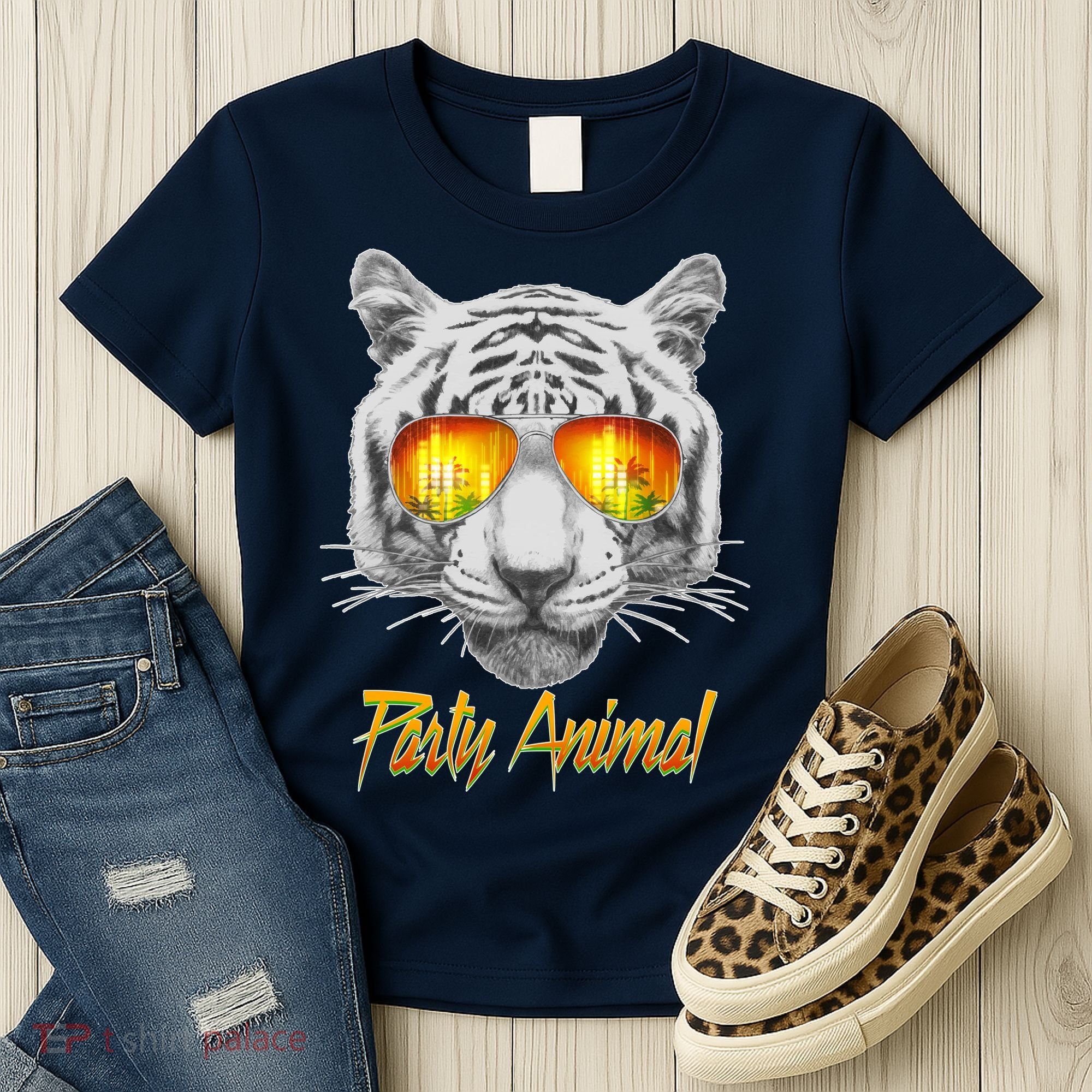 Cool Party Animal Tiger Women's T-Shirt