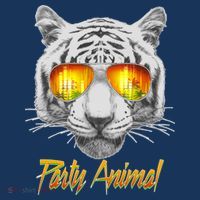 Cool Party Animal Tiger Kids Sweatshirt thumb 2