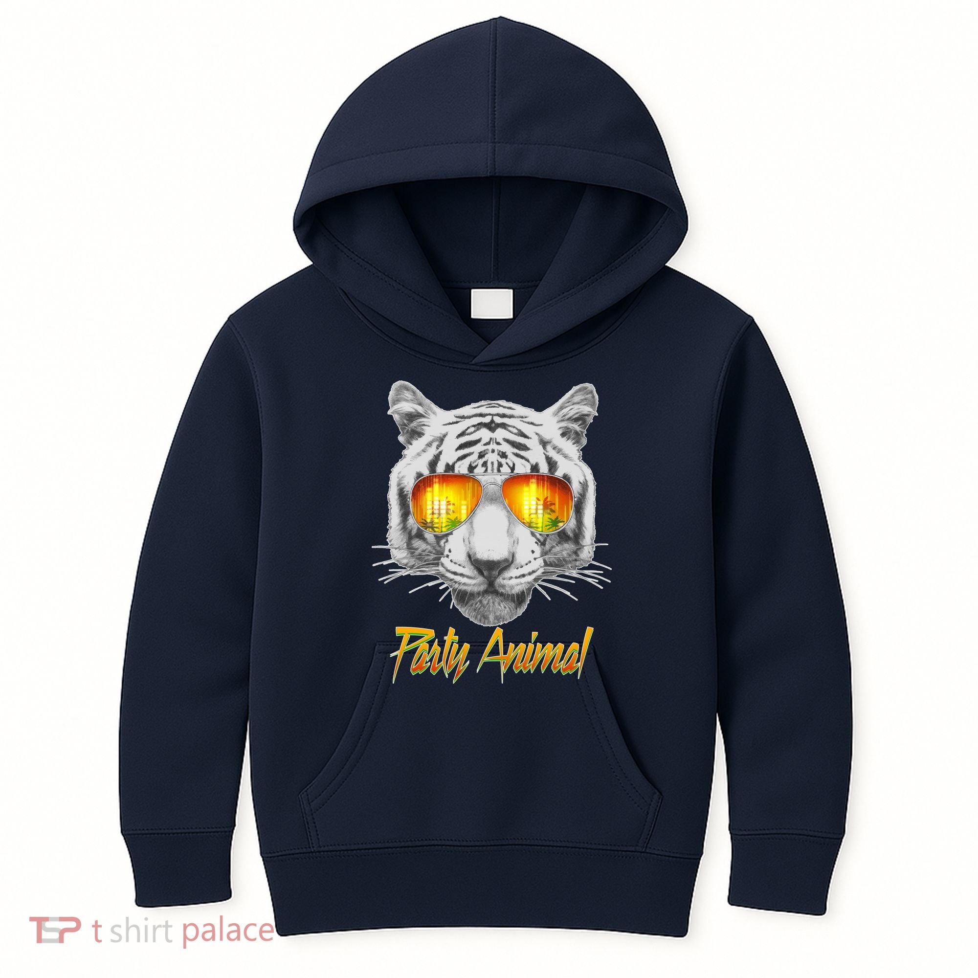 Cool Party Animal Tiger Kids Hoodie