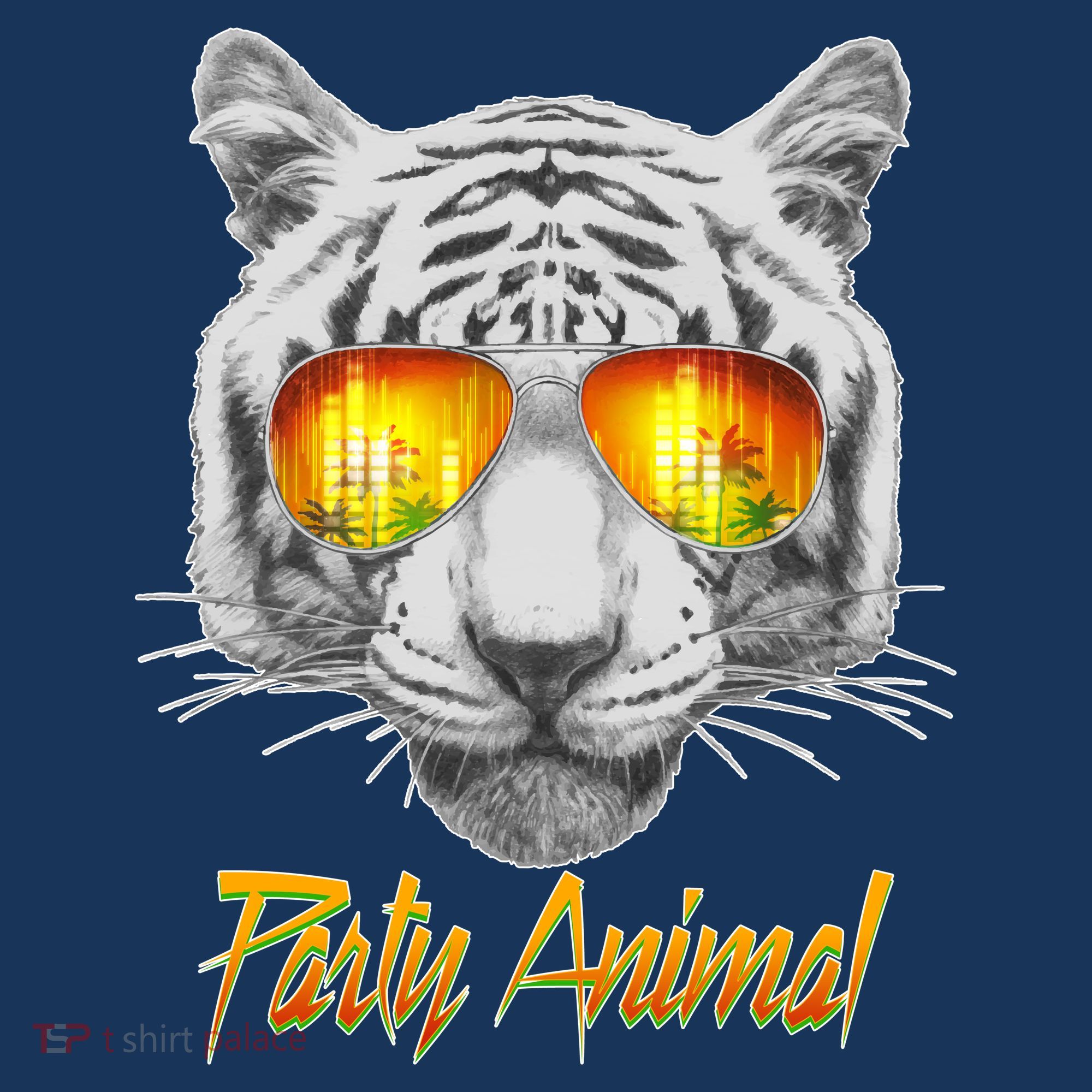 Cool Party Animal Tiger Kids T-Shirt