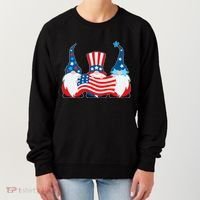 Cool Patriotic USA American Gnomes Women's Sweatshirt thumb 0