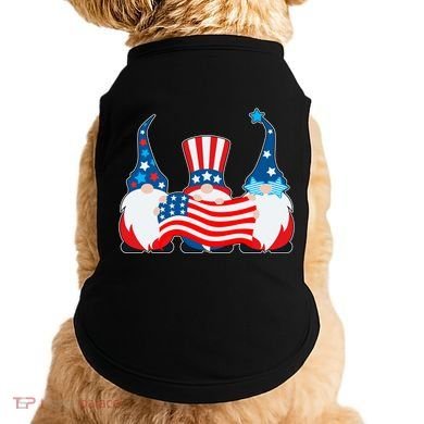 Cool Patriotic USA American Gnomes Doggie Tank