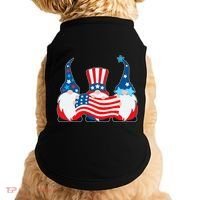 Cool Patriotic USA American Gnomes Doggie Tank thumb 0