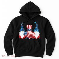 Cool Patriotic USA American Gnomes Hoodie thumb 0
