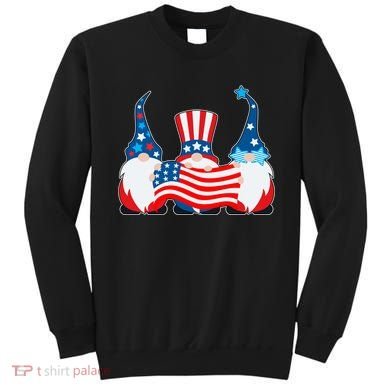Cool Patriotic USA American Gnomes Sweatshirt
