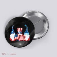 Cool Patriotic USA American Gnomes Button thumb 0