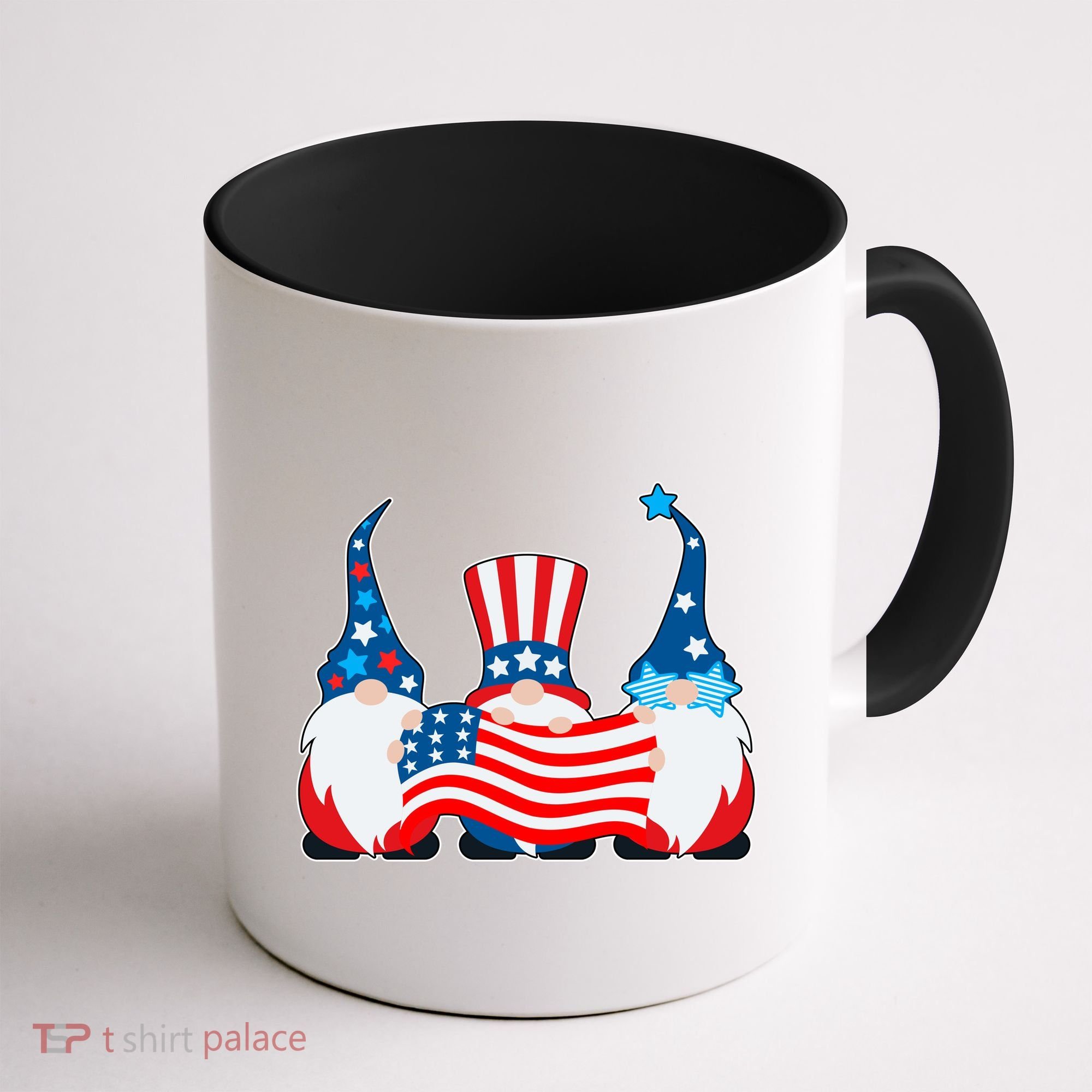 Cool Patriotic USA American Gnomes Coffee Mug