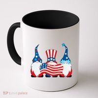 Cool Patriotic USA American Gnomes Coffee Mug thumb 0