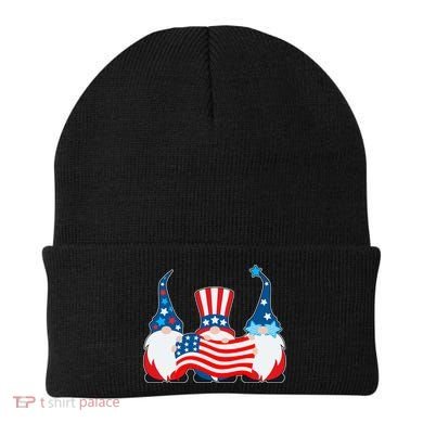 Cool Patriotic USA American Gnomes Beanie