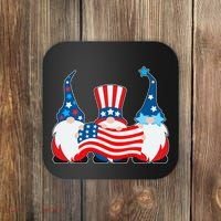 Cool Patriotic USA American Gnomes Coaster thumb 0
