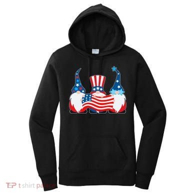 Cool Patriotic USA American Gnomes Women's Hoodie