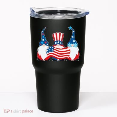 Cool Patriotic USA American Gnomes Tumbler