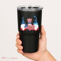 Cool Patriotic USA American Gnomes Tumbler thumb 2