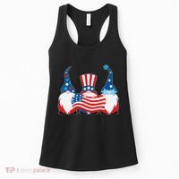 Cool Patriotic USA American Gnomes Women's Tank Top thumb 0